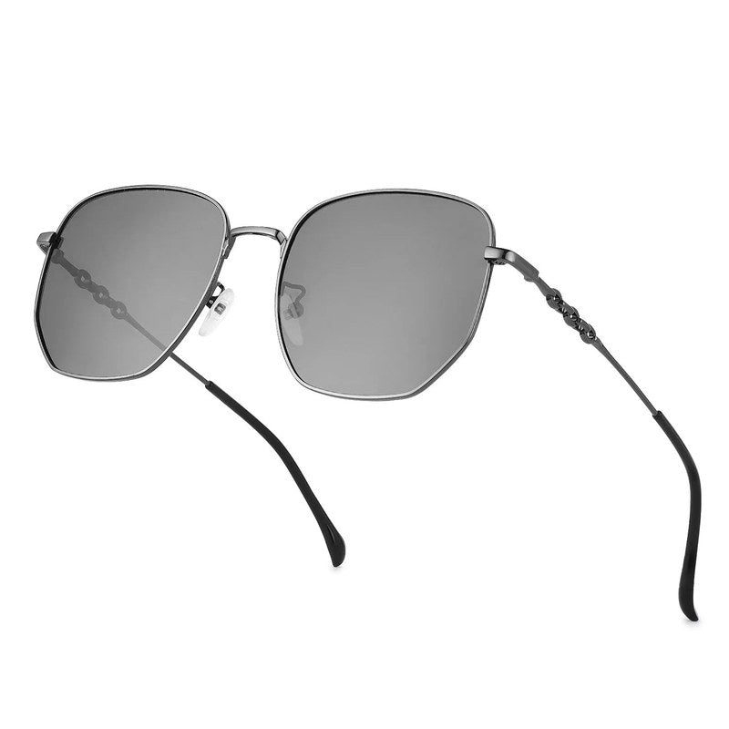 Solarion Grey Large Full Rim Square Sunglasses for Men & Women — Hashtag Eyewears