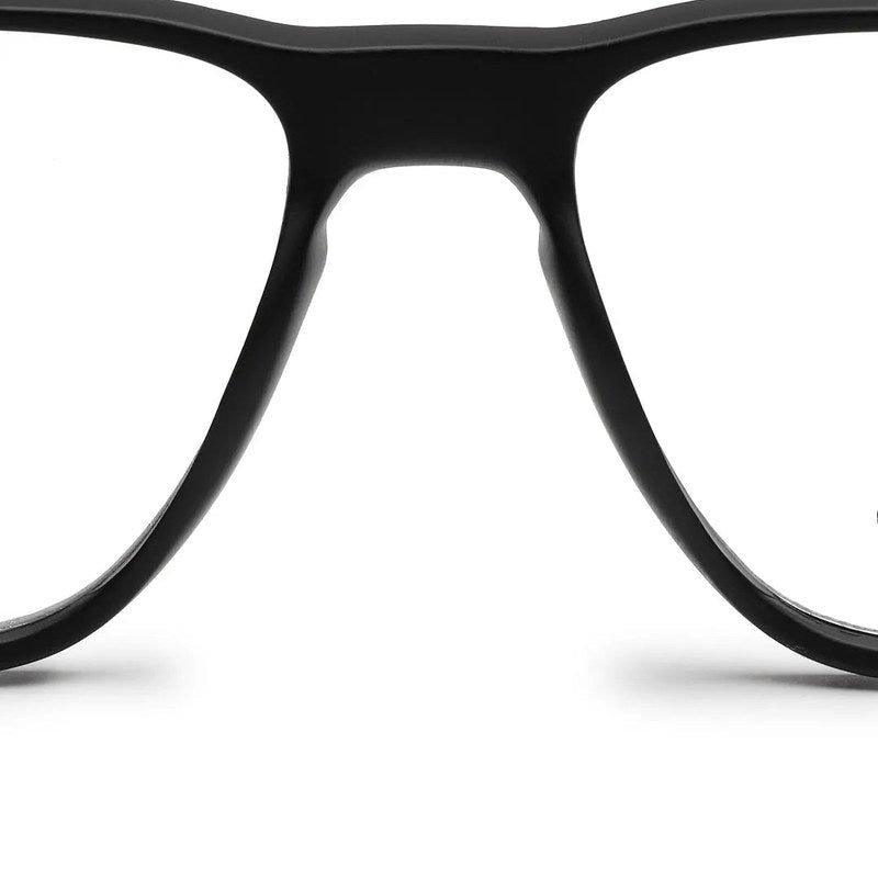 Sporty Black-Red Medium Full Rim Square Eyeglasses for Men & Women — Hashtag Eyewears