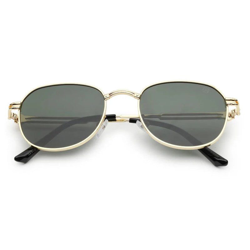 Starfall Green Medium Full Rim Oval Sunglasses for Men — Hashtag Eyewears