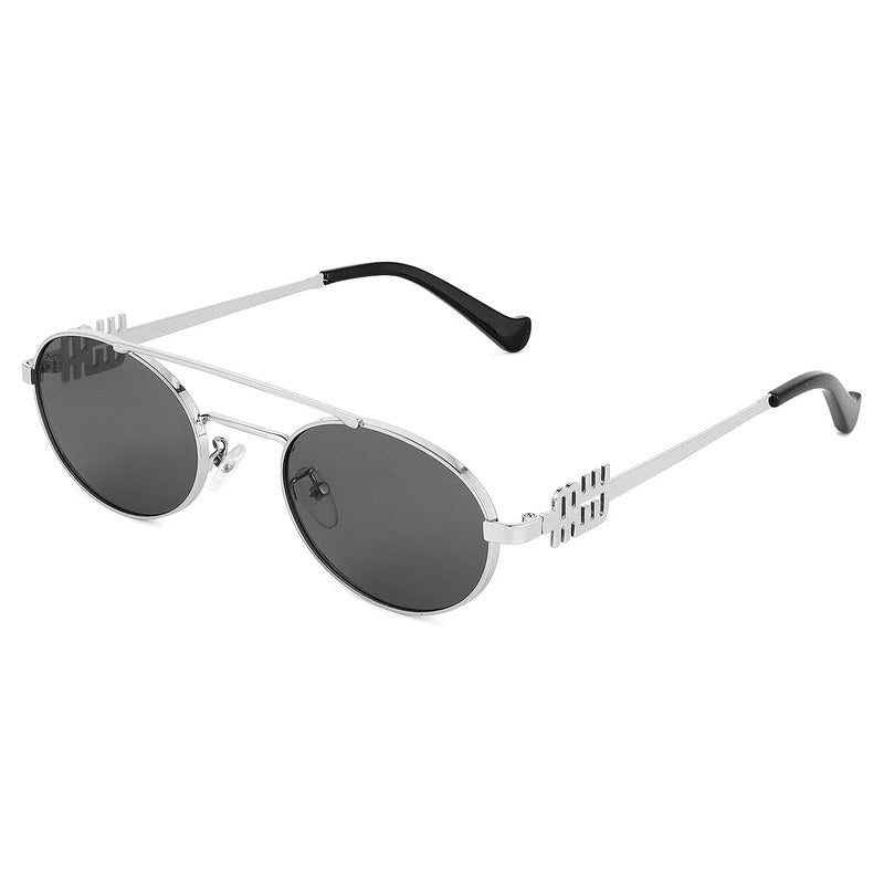 Stralium Grey Large Full Rim Oval Sunglasses for Women — Hashtag Eyewears
