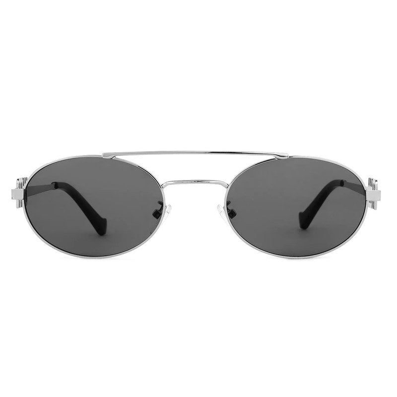 Stralium Grey Large Full Rim Oval Sunglasses for Women — Hashtag Eyewears
