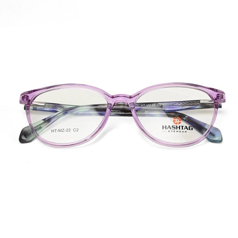 Stralor Light Purple Medium Full Rim Round with Spring Hinges Eyeglasses for Women — Hashtag Eyewears