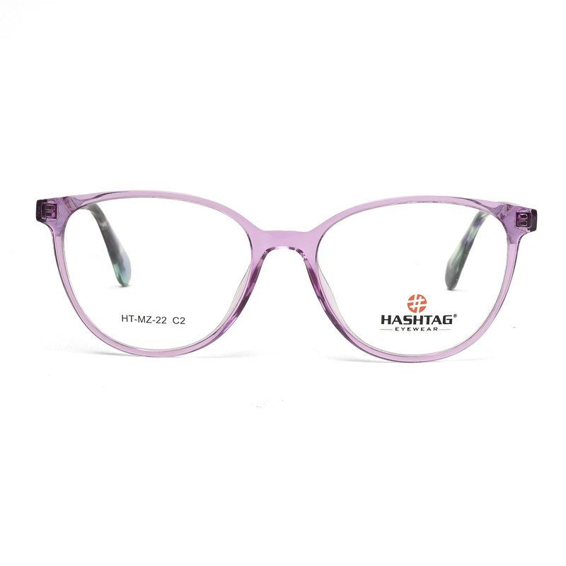 Stralor Light Purple Medium Full Rim Round with Spring Hinges Eyeglasses for Women — Hashtag Eyewears