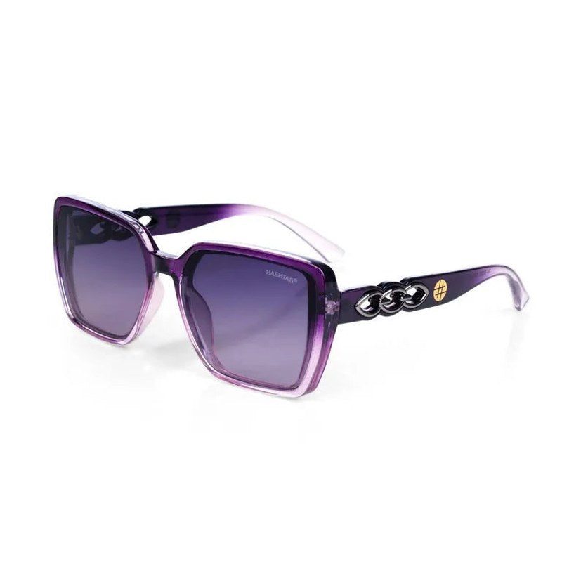 Summit Gradient Purple Large Full Rim Square Sunglasses for Women — Hashtag Eyewears