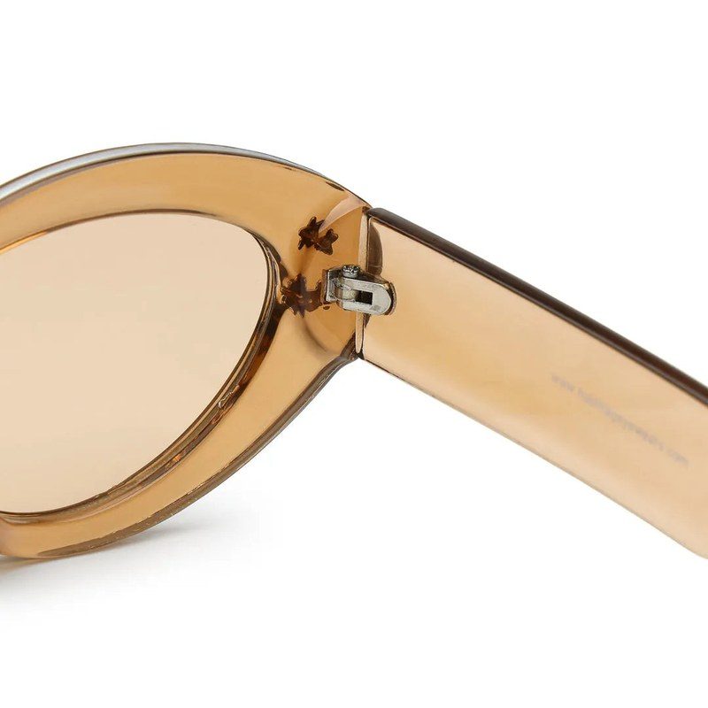 Sunshades Brown & White Medium Full Rim Cateye Sunglasses for Men & Women — Hashtag Eyewears