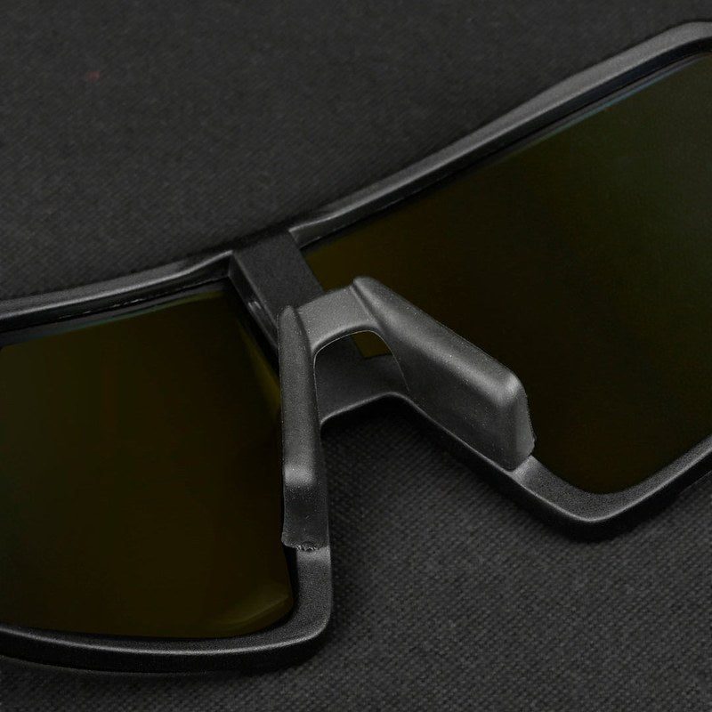Swift Black Large Full Rim Visor Sports Sunglasses for Men & Women — Hashtag Eyewears