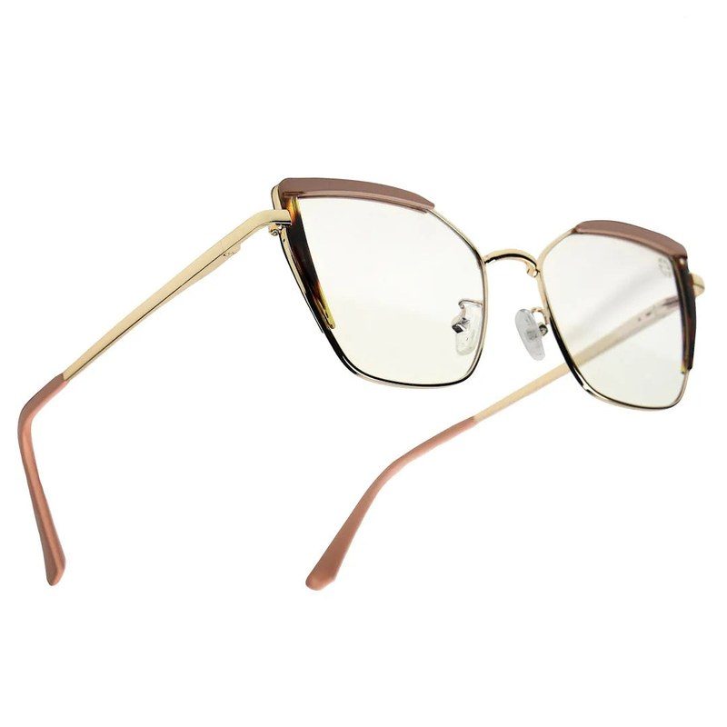 Swit Pink, Hawana & Golden Large Full Rim Cateye Sunglasses for Women — Hashtag Eyewears