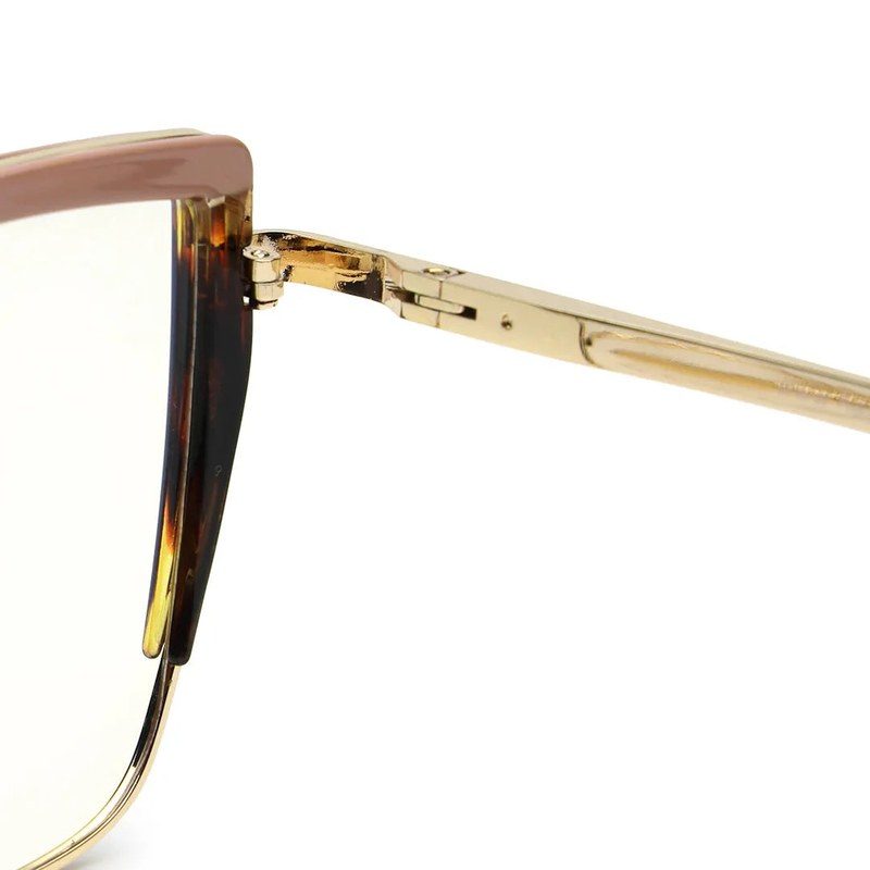 Swit Pink, Hawana & Golden Large Full Rim Cateye Sunglasses for Women — Hashtag Eyewears