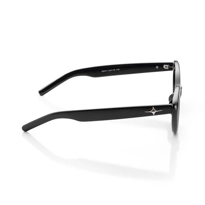 Syra Black Medium Full Rim Cat-Eye Sunglasses for Women HASHTAG X WHITECHERRY — Hashtag Eyewears