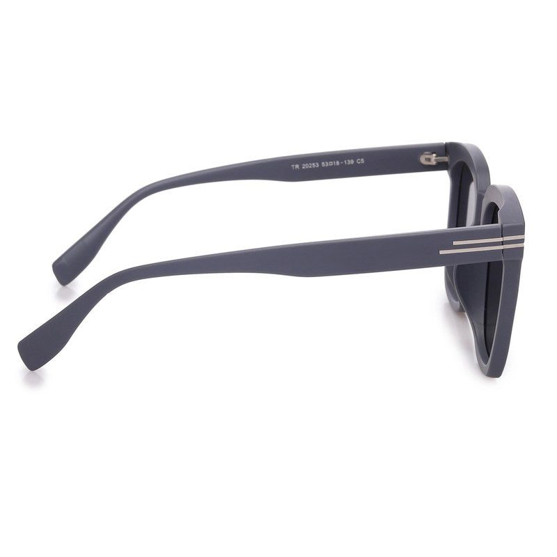 Talora Grey Extra-Large Full Rim Wayfarer Sunglasses for Men & Women HASHTAG X VOSNO — Hashtag Eyewears
