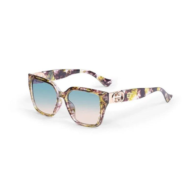 Tempora Green Black Texture Medium Full Rim Rectangle Sunglasses for Men & Women — Hashtag Eyewears