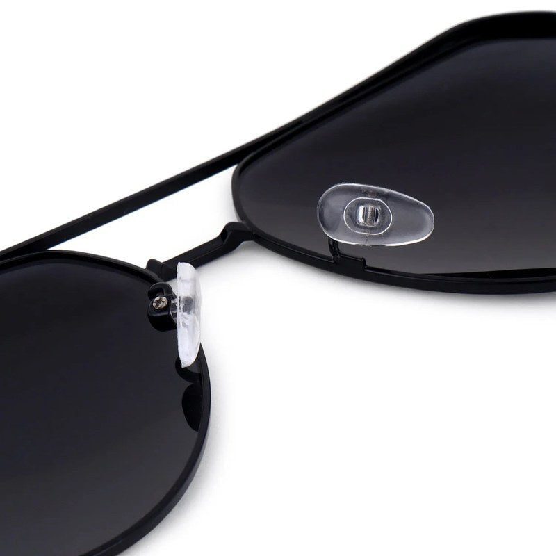 Tesseract Black Large Full Rim Aviator Sunglasses for Men — Hashtag Eyewears