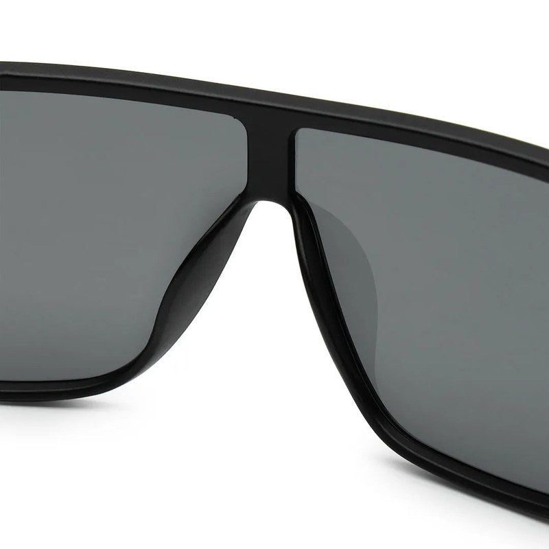 Texas Black Medium Full Rim Shield Sunglasses for Men & Women — Hashtag Eyewears