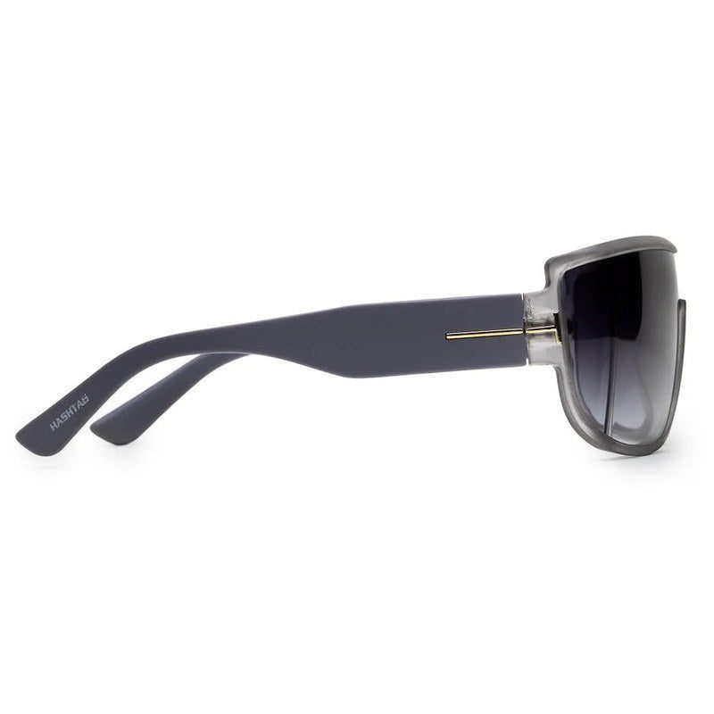 Texas Grey Medium Full Rim Shield Sunglasses for Men & Women — Hashtag Eyewears