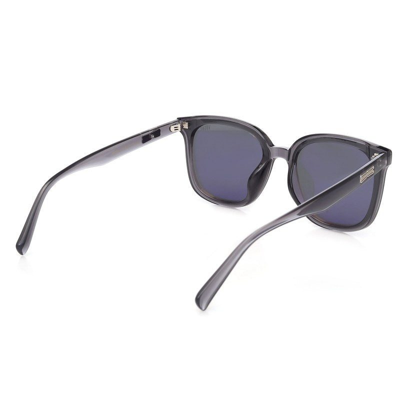 Teyron Transparent Grey Extra-Large Full Rim Square Sunglasses for Men & Women HASHTAG X VOSNO — Hashtag Eyewears