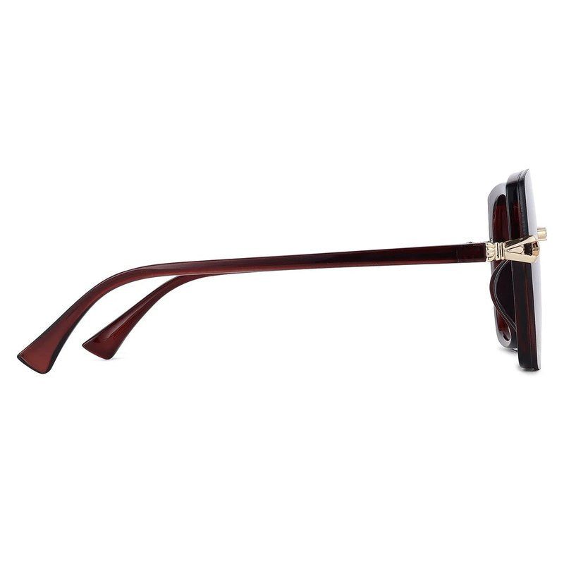 Thalron Gradient Brown Large Full Rim Butterfly Sunglasses for Men & Women — Hashtag Eyewears