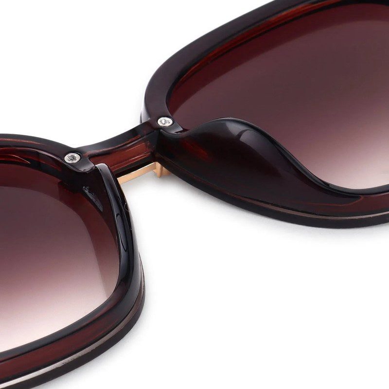 Thalron Gradient Brown Large Full Rim Butterfly Sunglasses for Men & Women — Hashtag Eyewears