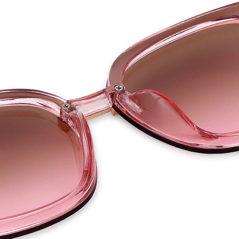 Thalron Gradient Yellow & Pink Large Full Rim Butterfly Sunglasses for Men & Women — Hashtag Eyewears