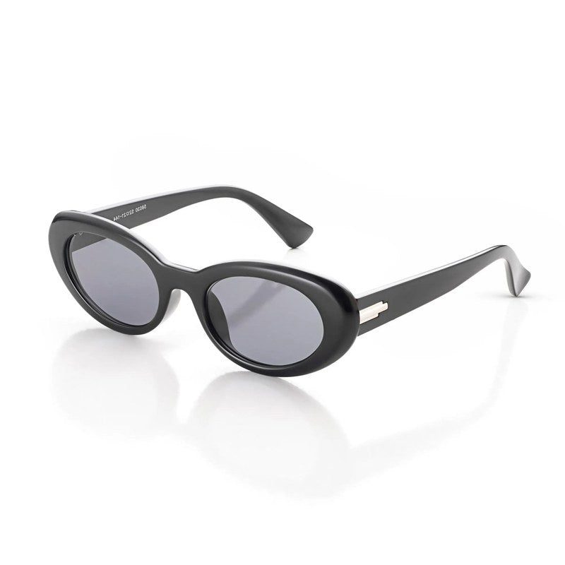 Thunderx Black Medium Full Rim Oval Sunglasses for Women HASHTAG X WHITECHERRY — Hashtag Eyewears