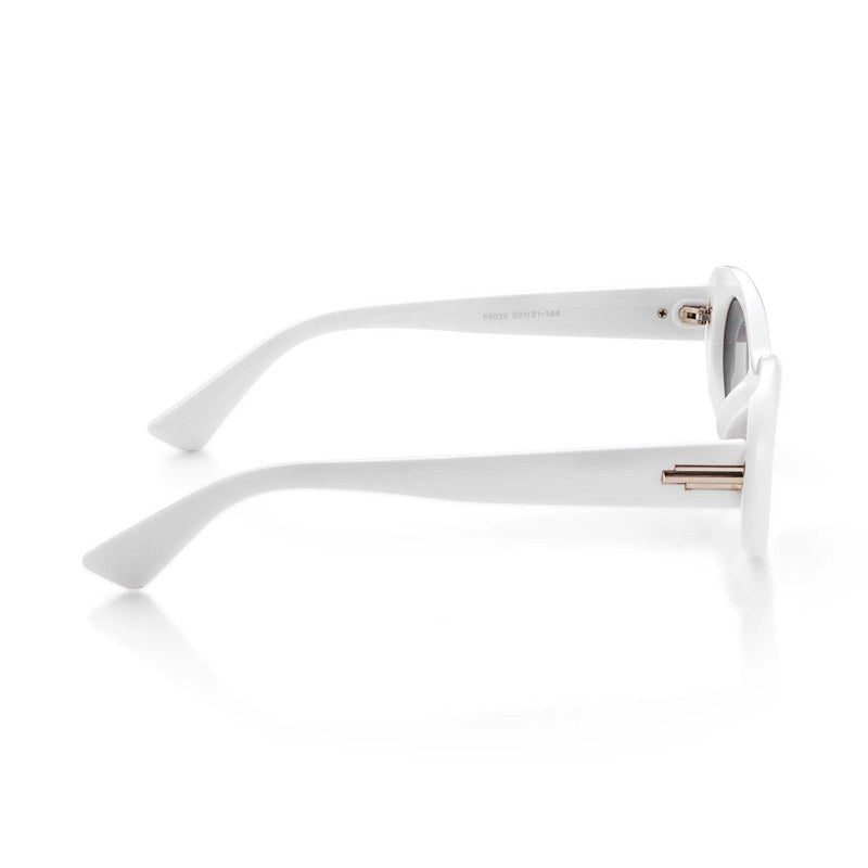 Thunderx White Medium Full Rim Oval Sunglasses for Women HASHTAG X WHITECHERRY — Hashtag Eyewears