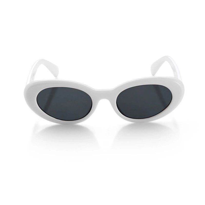 Thunderx White Medium Full Rim Oval Sunglasses for Women HASHTAG X WHITECHERRY — Hashtag Eyewears