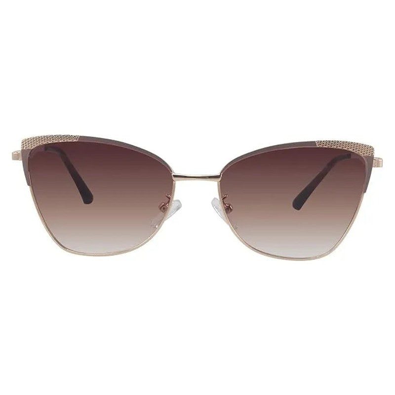 Torion Brown Medium Full Rim Cateye Sunglasses for Women — Hashtag Eyewears
