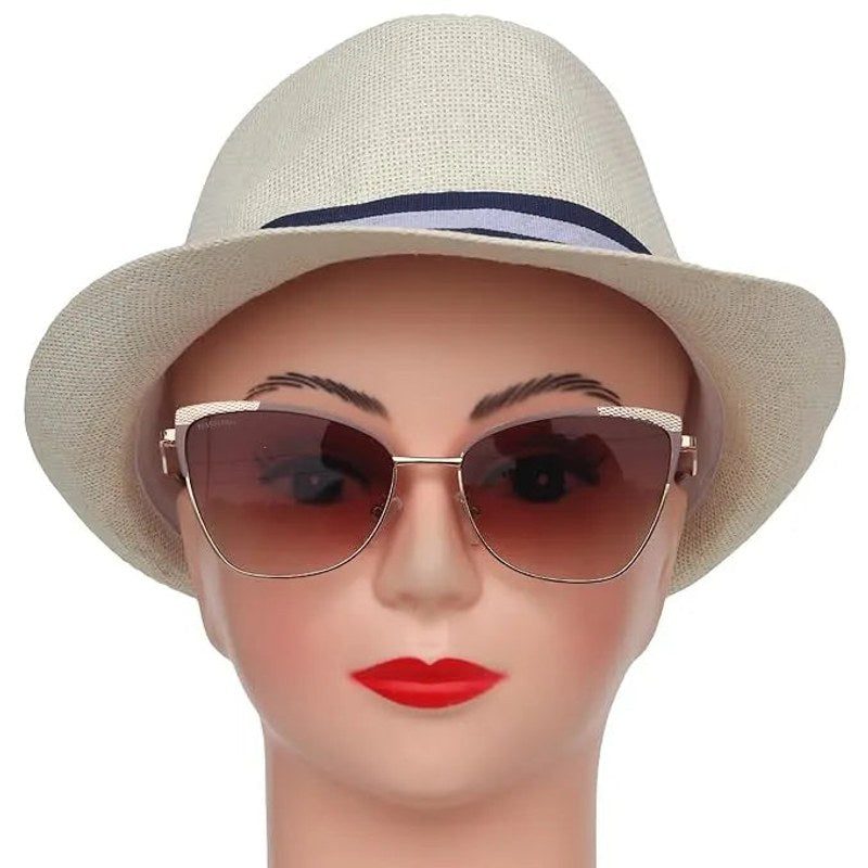 Torion Brown Medium Full Rim Cateye Sunglasses for Women — Hashtag Eyewears