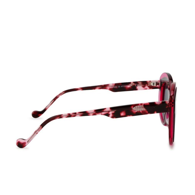 TRANCY Black-Pink Medium Full Rim Round Sunglasses for Women — Hashtag Eyewears
