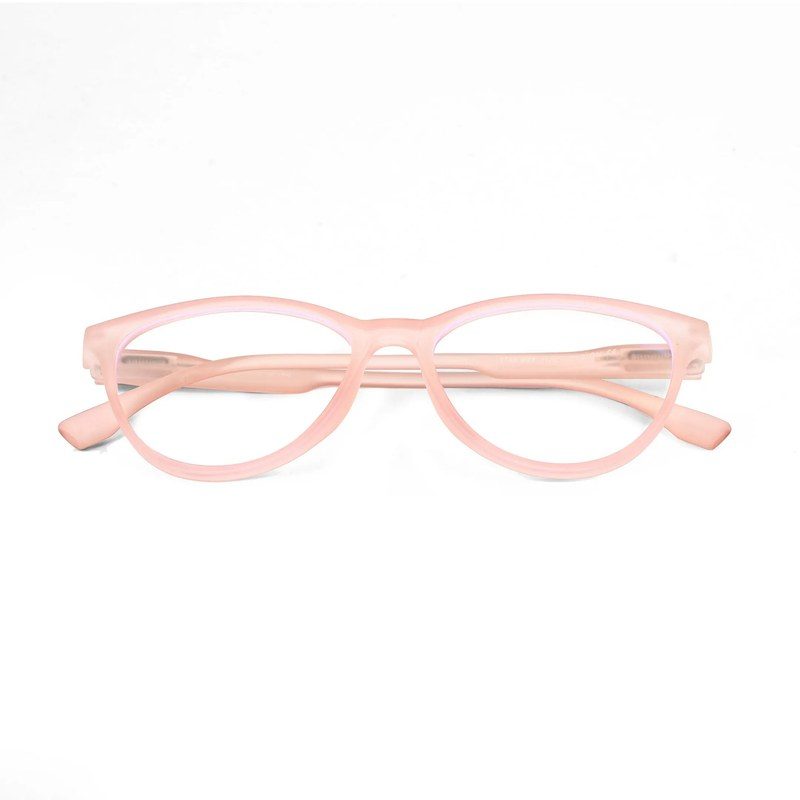 TruBlu Baby Pink Medium Full Rim CATEYE Computer Glasses for Men & Women — Hashtag Eyewears
