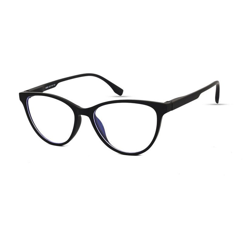 TruBlu Black Medium Full Rim CATEYE Computer Glasses for Men & Women — Hashtag Eyewears