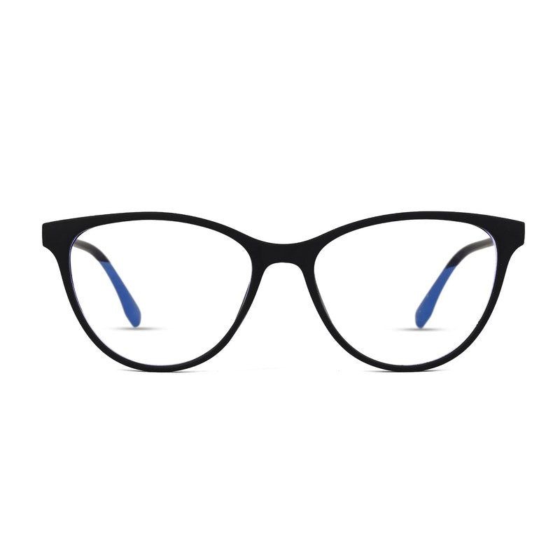 TruBlu Black Medium Full Rim CATEYE Computer Glasses for Men & Women — Hashtag Eyewears