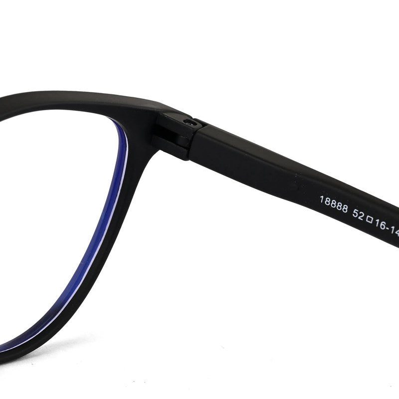 TruBlu Black Medium Full Rim CATEYE Computer Glasses for Men & Women — Hashtag Eyewears