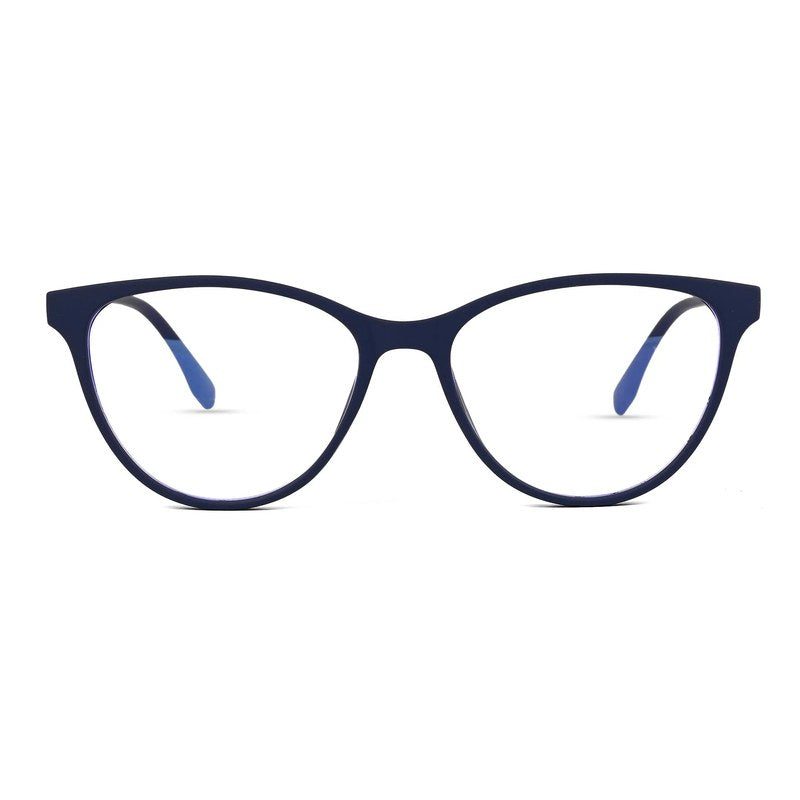 TruBlu Blue Medium Full Rim CATEYE Computer Glasses for Men & Women — Hashtag Eyewears