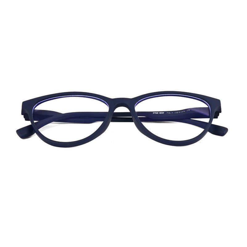 TruBlu Blue Medium Full Rim CATEYE Computer Glasses for Men & Women — Hashtag Eyewears
