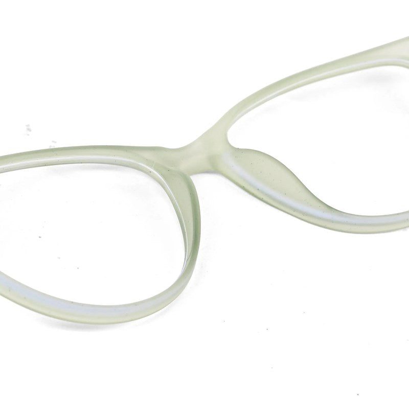 TruBlu Light Green Medium Full Rim CATEYE Computer Glasses for Men & Women — Hashtag Eyewears