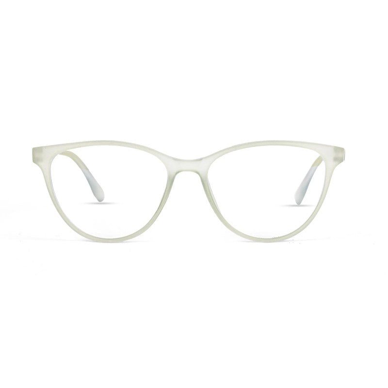TruBlu Light Green Medium Full Rim CATEYE Computer Glasses for Men & Women — Hashtag Eyewears