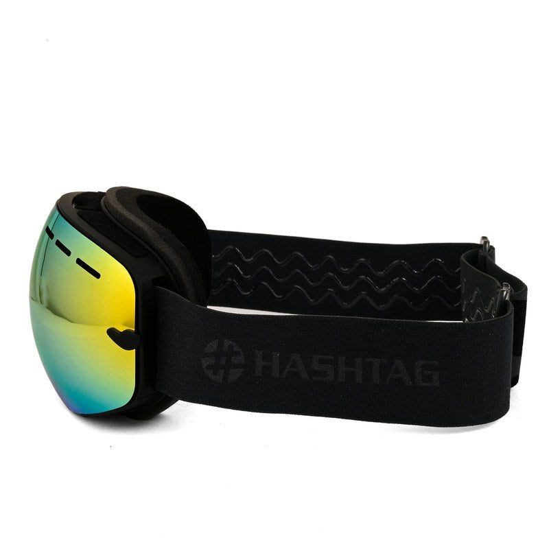 Turbo Black Large Full Rim Visor sports Sunglasses for Men & Women — Hashtag Eyewears