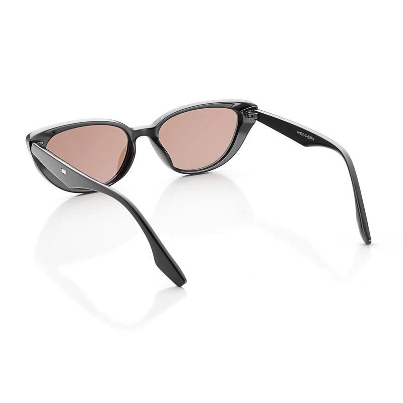 Ultravox Black Medium Full Rim Cat-Eye Sunglasses for Women HASHTAG X WHITECHERRY — Hashtag Eyewears