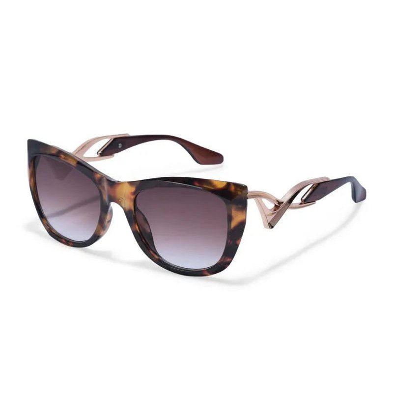 Vail Gradient Brown Medium Full Rim Shield Sunglasses for Women — Hashtag Eyewears