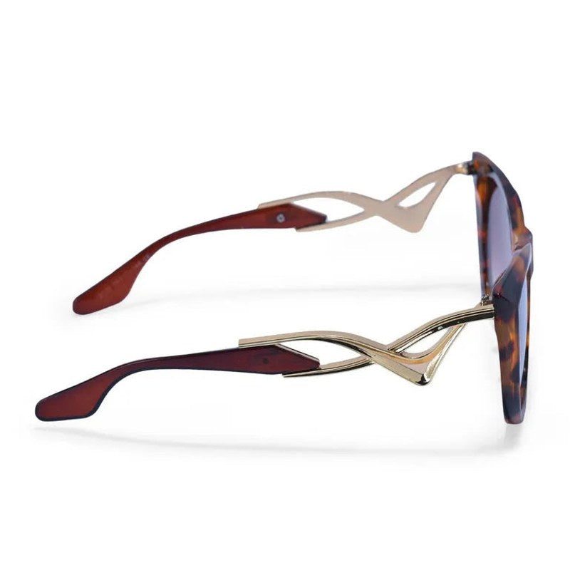 Vail Gradient Brown Medium Full Rim Shield Sunglasses for Women — Hashtag Eyewears