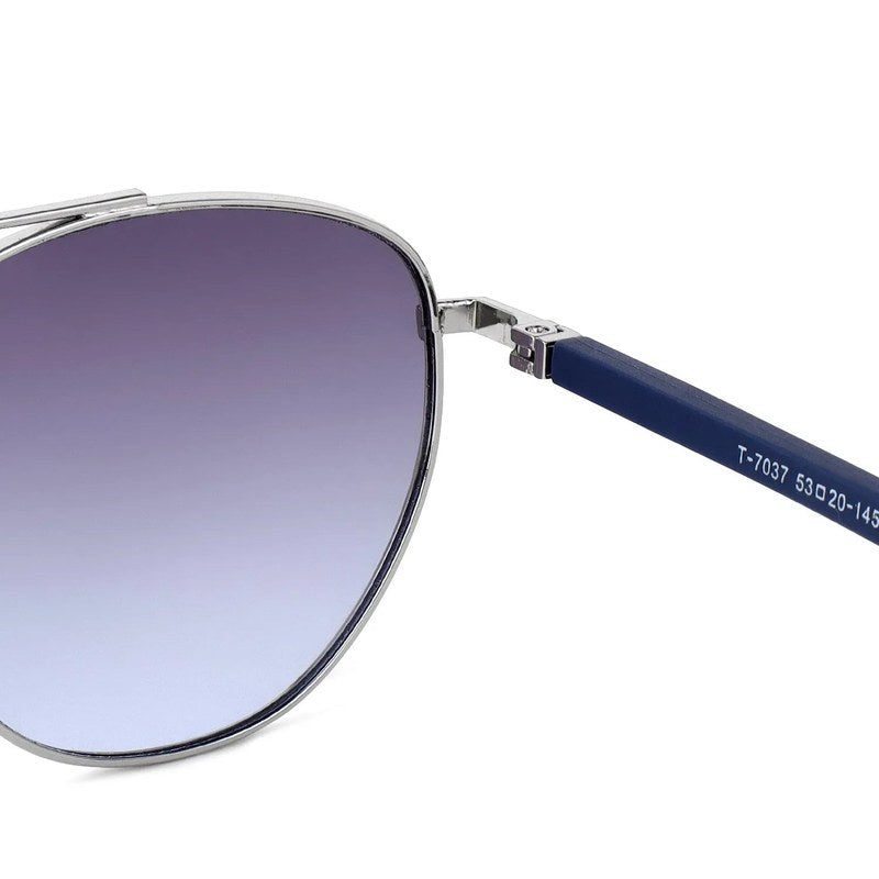 Valkyra Gradient Blue Large Full Rim Aviator Sunglasses for Men & Women — Hashtag Eyewears