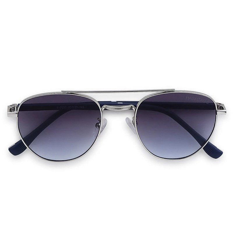 Valkyra Gradient Blue Large Full Rim Aviator Sunglasses for Men & Women — Hashtag Eyewears