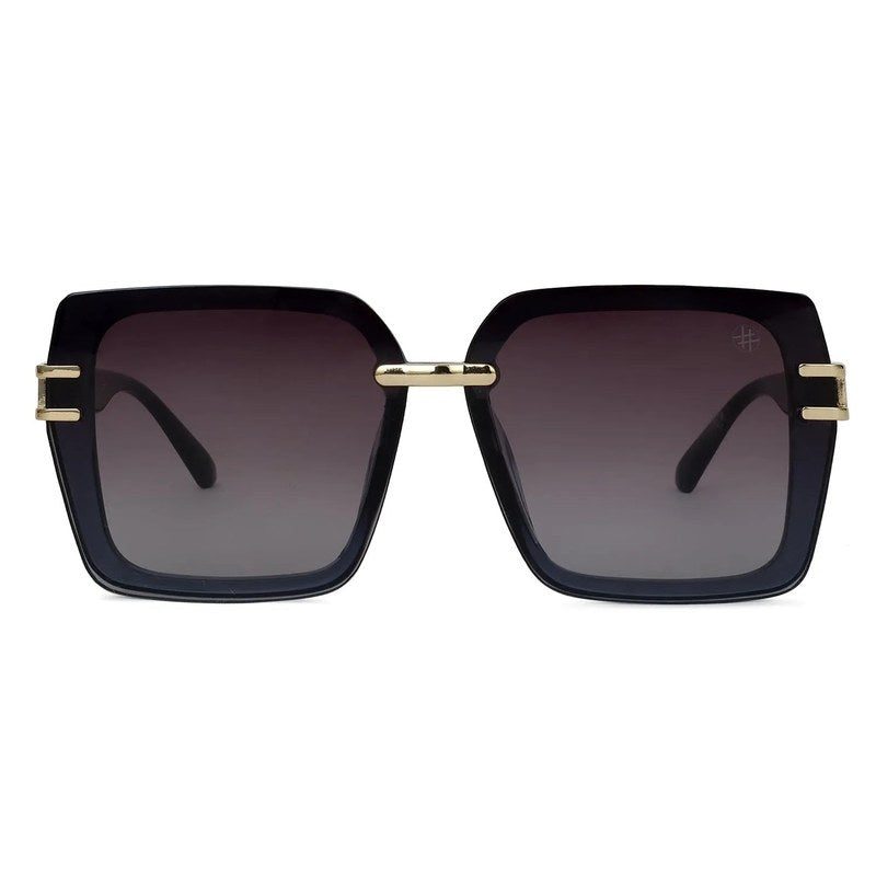 Valoria Blue Large Full Rim Square Sunglasses for Women — Hashtag Eyewears