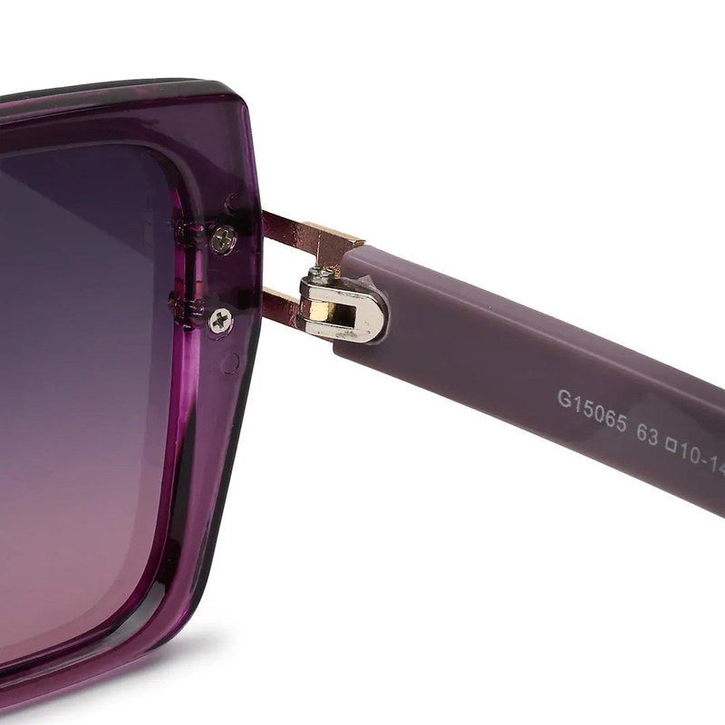 Valoria Purple Large Full Rim Square Sunglasses for Women — Hashtag Eyewears