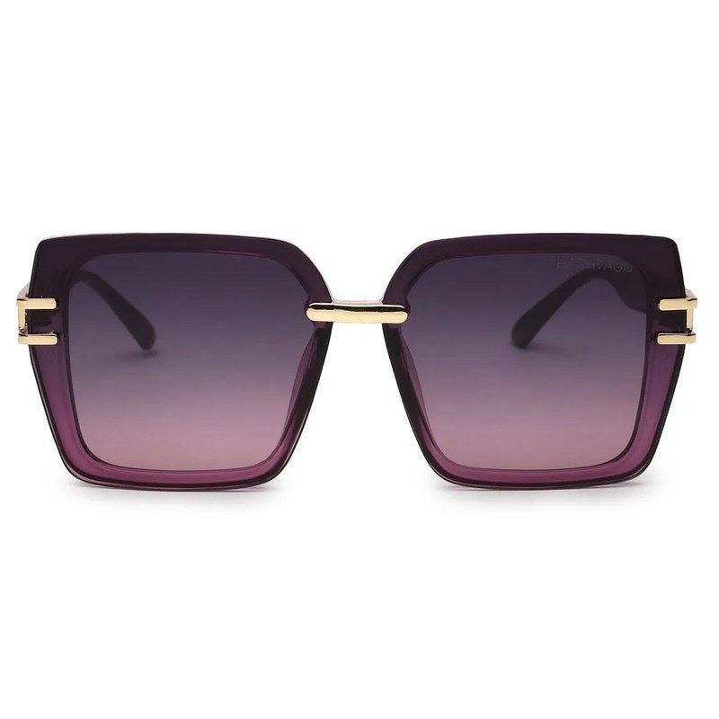 Valoria Purple Large Full Rim Square Sunglasses for Women — Hashtag Eyewears