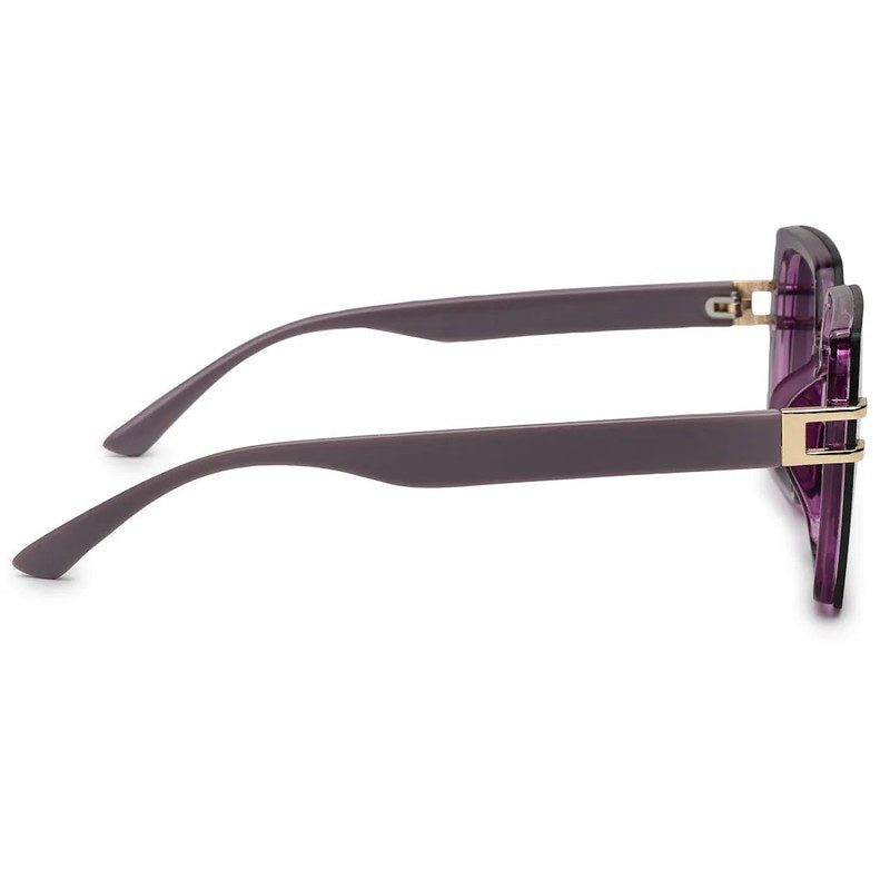 Valoria Purple Large Full Rim Square Sunglasses for Women — Hashtag Eyewears