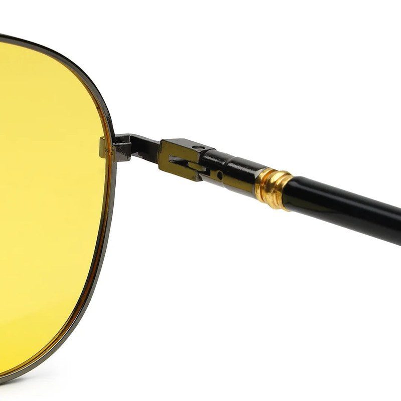 Vesper Yellow Medium Full Rim Aviator Sunglasses for Men — Hashtag Eyewears