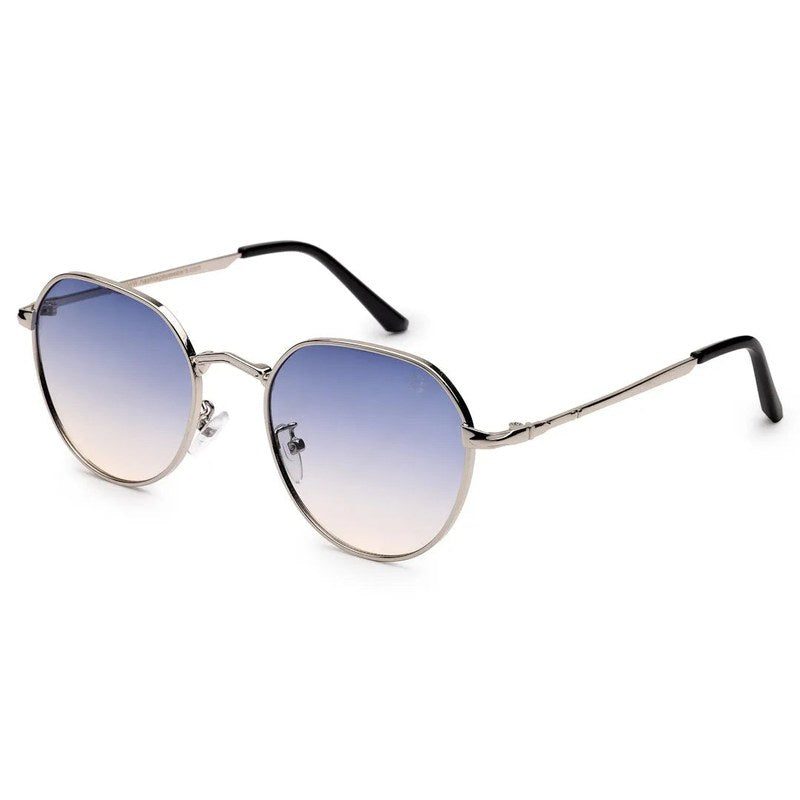 Veylara Gradient Blue Medium Full Rim Oval Sunglasses for Men — Hashtag Eyewears