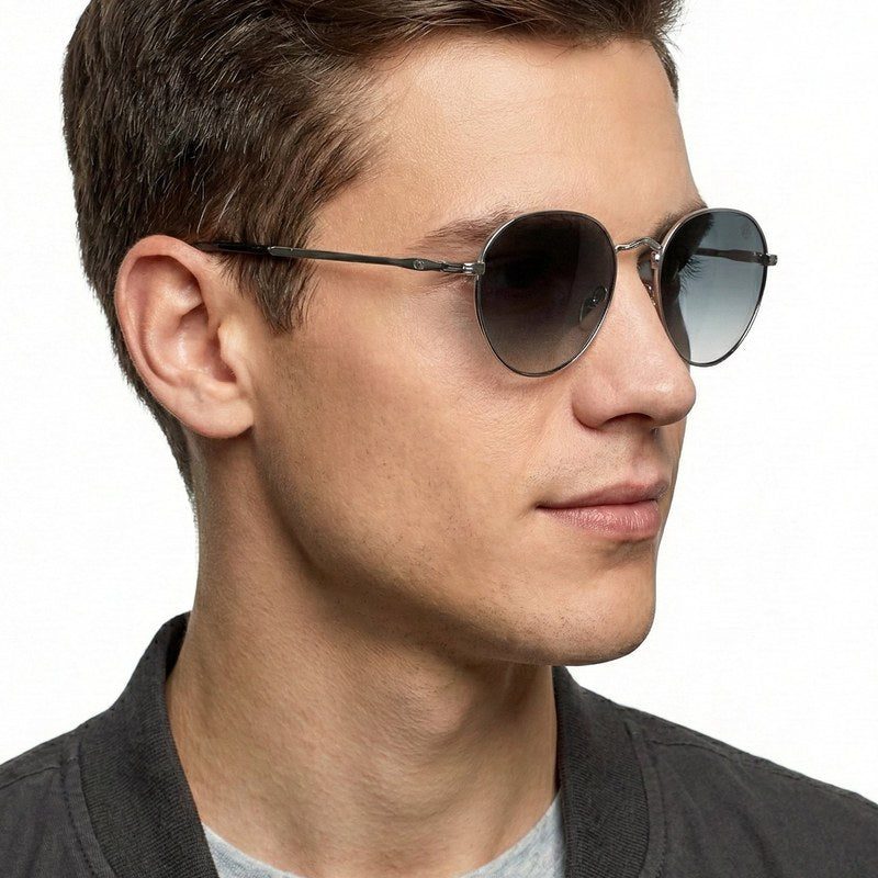 Veylara Gradient Green Medium Full Rim Oval Sunglasses for Men — Hashtag Eyewears