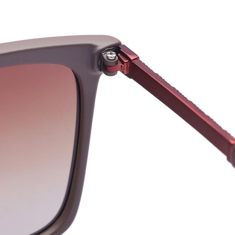 Virelia Brown Large Full Rim Square Sunglasses for Men & Women — Hashtag Eyewears